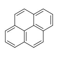 Structural formula of pyrene