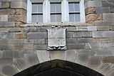 Coat of arms on the tower.