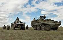 BABADAG TRAINING AREA, Romania - U.S. Soldiers of the 2nd Stryker Cavalry Regiment and Romanian forces of the 33rd Mountain Troop Battalion, Posada train together during the 2009 JTF-East rotation at the Babadag Training Area, Romania.