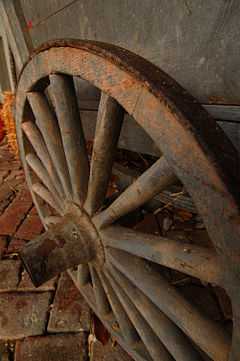 A wagon wheel