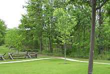 Entrance to the Sacred Grove as it appears today