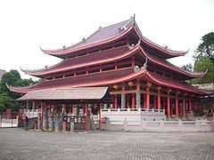 The main temple, after renovation