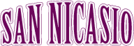 The logo of the San Nicasio company.