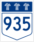 Saskatchewan Highway 935 shield