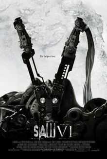 Gears and machinery form the shape of a VI. The title of the film is seen near the bottom of the poster.