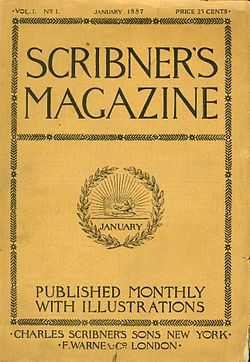 The first issue of Scribner's Magazine.