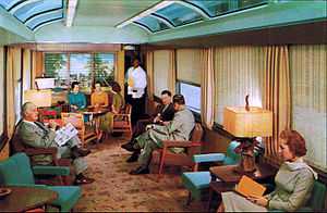 Sun Lounge railcar interior