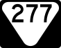 State Route 277 secondary marker