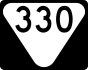 State Route 330 marker