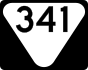 State Route 341 marker