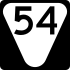 State Route 54 secondary marker