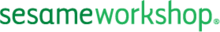 2000-present text logo of Sesame Workshop, with the words "sesame" and "workshop" in a lowercase sans-serif font, each word a different shade of green.