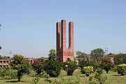 The Shaheed Minar is a monument erected to commemorate the martyrs of Bengali Language Movement.