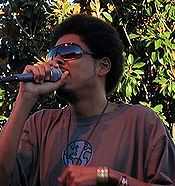 Shock G performing with Digital Underground at X-Fest in Modesto California, July 22, 2007.
