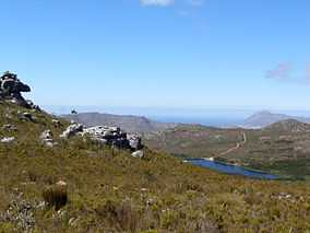 Silvermine National Reserve with on the right hand side the Silvermine reservoir