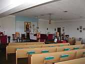 Saint Anne's church interior in 2006 prior to remodeling