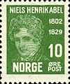 Stamps of Norway, 1929-Niels Henrik Abel1.jpg