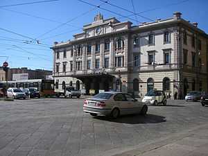 Exterior of the station building.