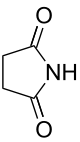 Skeletal formula of succinimide