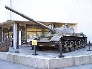 A T-62 tank on display at the Museum of the Great Patriotic War in Kiev.