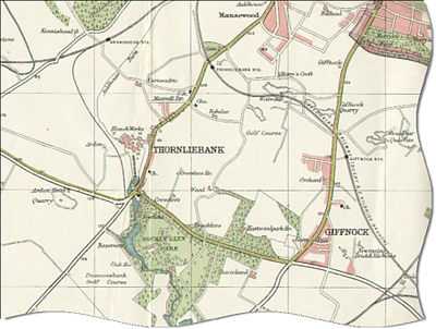 Map of Giffnock in 1923