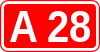 A28 autoroute shield