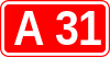 A31 autoroute shield