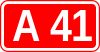 A41 autoroute shield