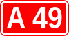 A49 autoroute shield