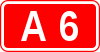 A6 autoroute shield