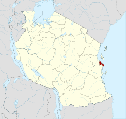 Location in Tanzania