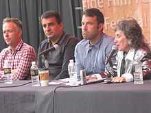 Photo of the director at a panel at the Telluride Film Festival, 2 September 2012.