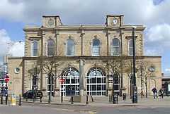 façade of the Queen's Building, Wolverhampton