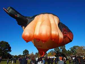 Colour photo of the balloon Skywhale as described in the article