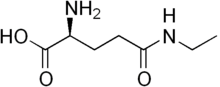 skeletal formula of L-theanine