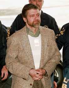 Theodore Kaczynski at Unabomber trial