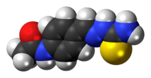 Space-filling model of thioacetazone