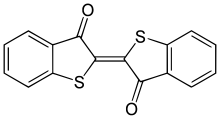 Skeletal formula of thioindigo