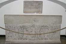 A photo of the combined tomb of Pope Nicholas III