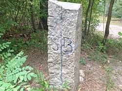 Town Line Boundary Marker (Great Hill Road)