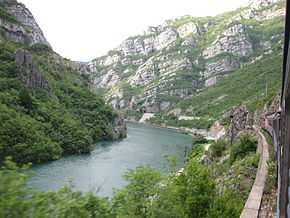 Picture taken from train between Jablanica and Mostar