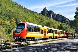 Photograph of a Type AMP800 diesel multiple unit, the type of train involved in the accident.