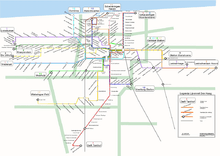 The Hague tramway network, 1999