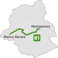 Map of route 81.