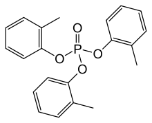 Skeletal formula of tricresyl phosphate