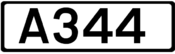 A344 road shield