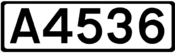 A4536 road shield