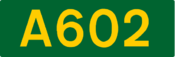A602 road shield
