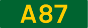 A87 road shield