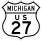 U.S. Highway 27 historic route marker